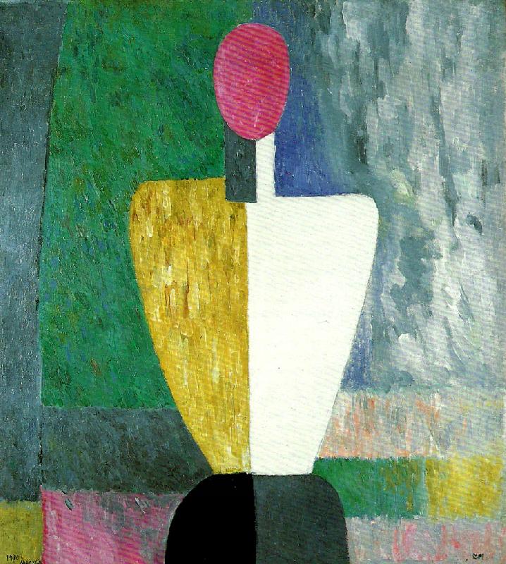 Kazimir Malevich half figure with a  pink face oil painting picture